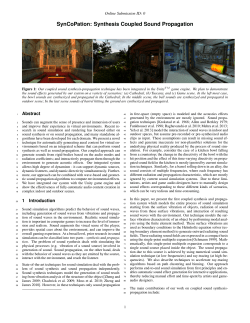 SynCoPation: Synthesis Coupled Sound Propagation