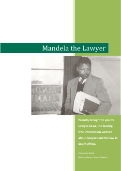 Mandela the Lawyer