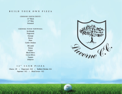 Food Menu - Luverne Country Club