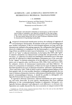 ALTERNATE- 1 AND ALTERNATE-2 DISJUNCTIONS IN