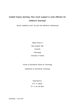 Master Thesis Draft - University of Twente Student Theses