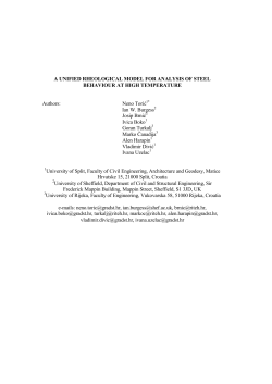 A UNIFIED RHEOLOGICAL MODEL FOR ANALYSIS OF STEEL