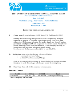 the world bank - World Bank Group