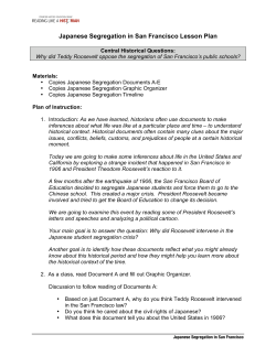 Japanese Segregation in San Francisco Lesson Plan