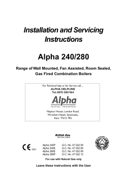 Alpha 240/280 - Alpha Heating Innovation