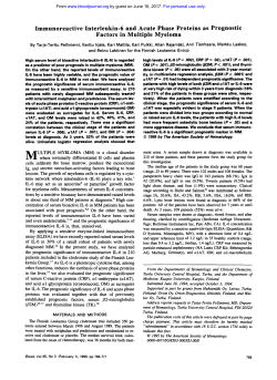 Immunoreactive Interleukin-6 and Acute Phase