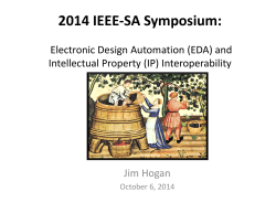 2014 IEEE-SA Symposium - The IEEE Standards Association