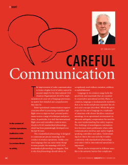 Careful Communication - Flight Safety Foundation