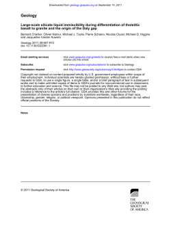 Large-scale silicate liquid immiscibility during differentiation