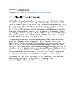 The Mayflower Compact