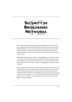 Security in Broadband Networks