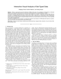 Interactive Visual Analysis of Set-Typed Data