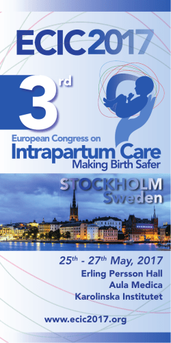 STOCKHOLM Sweden - MCA Scientific Events