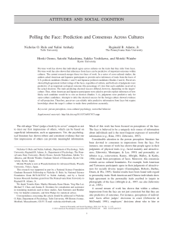 Polling the Face: Prediction and Consensus Across Cultures
