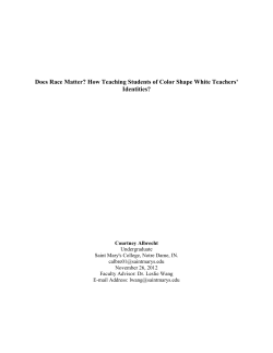 Paper - Saint Mary`s College