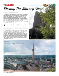 Kissing The Blarney Stone - Accent on Tampa Bay Magazine