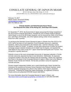 Orlando Hotelier and Philanthropist Harris Rosen Has Received the