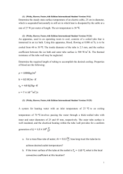 Determine the steady state surface temperature of an electric cable