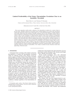 Limited Predictability of the Future Thermohaline Circulation Close