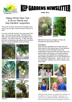 Happy Khmer New Year to all our friends and Kep Gardens
