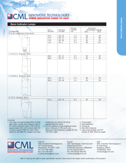 Neon Indicator Lamps