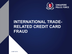 international trade- related credit card fraud