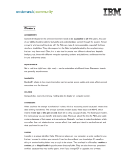 Glossary for teacher workshops
