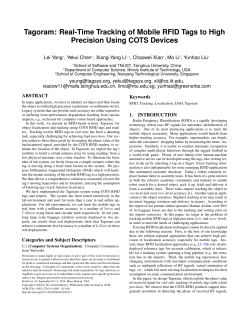 Tagoram: Real-Time Tracking of Mobile RFID Tags to High Precision