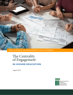 The Centrality of Engagement