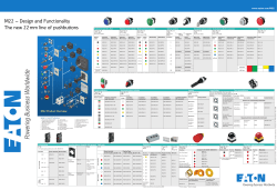 M22 &ndash; Design and Functionality The new 22 mm line of pushbuttons