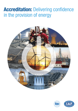 Accreditation: Delivering confidence in the provision of energy