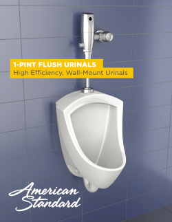 1-pint flush urinals - American Standard ProSite