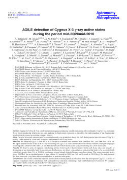 AGILE detection of Cygnus X-3 &gamma;-ray active states during the period
