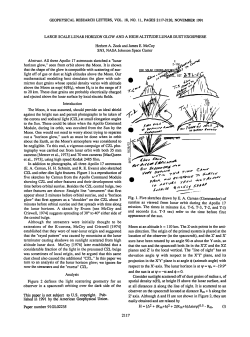 Large Scale Lunar Horizon Glow and a High Altitude Lunar Dust