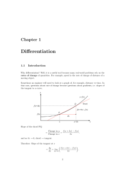 Differentiation