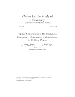 CSD Center for the Study of Democracy