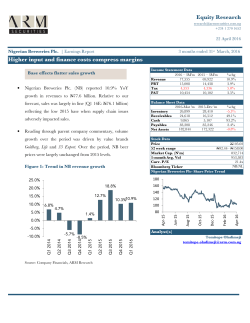Equity Research Higher input and finance costs compress
