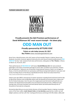 the Odd Man Out Press Release