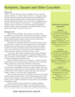 Pumpkins, Squash and Other Cucurbits - Oklahoma 4-H