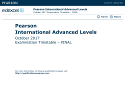 International Advanced Levels - October 2017 - FINAL