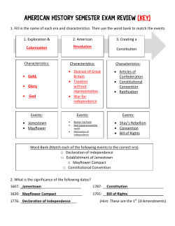 american History Semester Exam review (KEY)