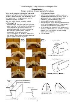 Banana benders - Earth Learning Idea