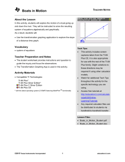 Teacher Notes PDF - TI Education