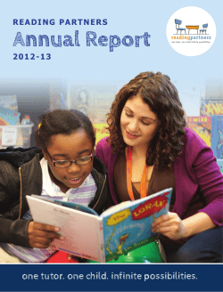 Annual Report - Reading Partners