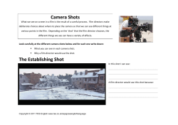 2.2 Camera Shots Worksheet