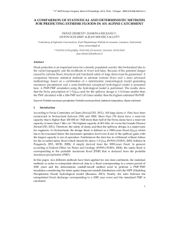 a comparison of statistical and deterministic methods