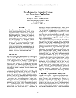 Open Information Extraction Systems and Downstream