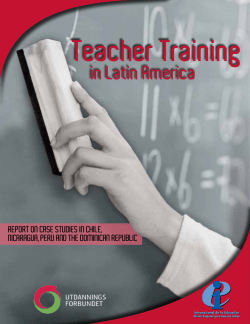 teacher training - Internacional de la Educaci&oacute;n