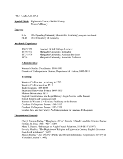 Carla Hay`s complete CV