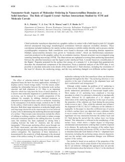 Nanometer-Scale Aspects of Molecular Ordering in Nanocrystalline